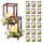 Vevor 20er-Set Holzlaternen Braun