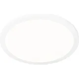 QAZQA Moderne Deckenleuchte weiß 40cm rund inkl. led 3-stufig dimmbar IP44 - Steve