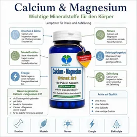 VitalLife Calcium Magnesium Citrat Komplex Kapseln 180 St.