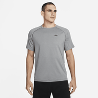 Nike Ready Dri-FIT Kurzarm-Fitness-Oberteil Herren Smoke Grey/Heather/Black M