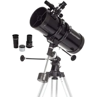 Celestron 21049 PowerSeeker 127EQ Spiegelteleskop, Schwarz