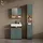 livinity Waschbeckenunterschrank Ronco 60 x 59 x 30 cm Grün/Goldkraft Eiche