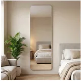 OTTO home Spiegel Standspiegel Addrik, wahlweise in 2 Größen 150x40cm oder 160x50cm (als Wandspiegel und Standspiegel einsetzbar, Rahmen aus Metall), Ganzkörperspiegel mit Sicherheitsglas, in verschiedenen Farben silberfarben 50 cm x 160 cm x 2,7 cm