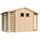 TIMBELA Gartenhaus 3,28 x 2,06 m Beige