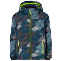 CMP - Kinder-Skijacke aus Twill mit abnehmbarer Kapuze, Deep Lake-Titanium, 110