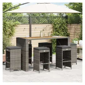 vidaXL Gartenstuhl 54 x 83 x 44 cm grau 6 St.