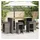 vidaXL Gartenstuhl 54 x 83 x 44 cm grau 6 St.
