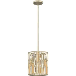 Gemma 1-flammige Mini-Pendelleuchte - Blattsilber - HK-GEMMA-P-A-SL