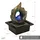 Lemodo Zimmerbrunnen Elements mit LED-Beleuchtung, Feng Shui Dekobrunnen für Wohnung und Büro