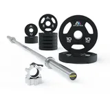 ATLETICA Jota Energy Hantelstangen Set Jota | Langhantel für Frauen | 60kg Dual-Gripper-Plates | Speziell für Athletinnen