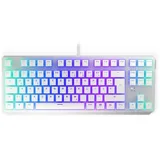 ENDORFY Thock TKL Pudding, Onyx White, PBT, LEDs RGB, Kailh RED, USB, DE (EY5D013)