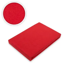 EXKLUSIV HEIMTEXTIL Jersey Spannbettlaken für Wasserbetten Rundumgummizug 200 x 220 cm Rot