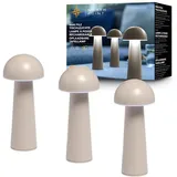 NORTHPOINT Tischleuchte Beige 3 St.