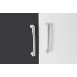 Priess Kleiderschrank 185 x 193 x 55 cm Schwarz