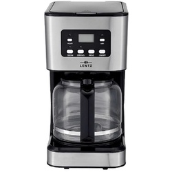 Lentz Filterkaffeemaschine Kaffeemaschine 1,5 L, EDS Front & LCD Display Anti-Tropf-Funktion, 1.5l Kaffeekanne