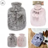 Zentrada Waermflasche Fell 2l, 2-fach sortiert