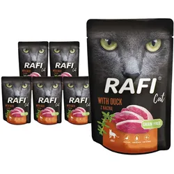 RAFI Cat Adult mit Ente 10x100g