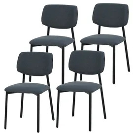 ravino A21 Esszimmerstuhl Polyester blau 4er Set