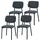 ravino A21 Esszimmerstuhl Polyester blau 4er Set