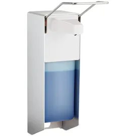 Relaxdays Desinfektionsspender 10029927_0 silber Kunststoff 1,0 l, 1 St.