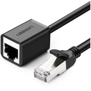 UGREEN Verlängerungskabel Ethernet RJ45 Kabel Kompatibel mit Cat5 Cat5e Cat6 Cat7 Cat8, Adapter Kabel für Ethernet, LAN, Netzwerk Verlängerung (2m)