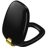 Vitra Plural WC-Sitz 126-083-019 schwarz matt/gold, mit Absenkautomatik, Schnellverschluss