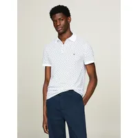 Tommy Hilfiger Poloshirt »MICRO PRINT SLIM POLO«, Gr. XXXL, White, , 93327259-XXXL