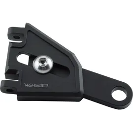 Highsider CNC Alu Lampenhalter EXTEND für Gabel 65 mm längenverstellbar Schwarz