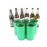 asiahouse24 5er Set grüne Getränkekühler 0,5l Flasche - Bierkühler - Neoprenkühler - passgenau ~Flaschenkühler~ für alle genormten 0,5l Bierflaschen aus hochwertigen 5-6mm starken Neopren (5X grün)