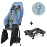 Urban Iki Gepäckträgerkindersitz Fahrrad Adapter blau schwarz abschließbar TaKe