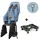 Urban Iki Gepäckträgerkindersitz Fahrrad Adapter blau schwarz abschließbar TaKe