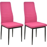 Hti-Living HTI-Living, Stühle, Esszimmerstuhl 2er Set Memphis Pink