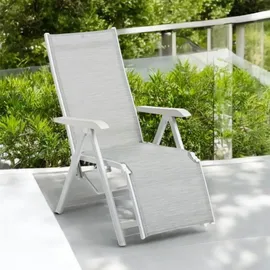 Kettler Basic Plus Relaxsessel 59 x 59 x 108 cm weiß/hellgrau