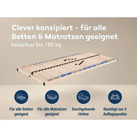 Betten-ABC MaDeRa 7-Zonen-Lattenrost zur Selbstmontage 100 x 200 cm