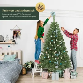 salcar Weihnachtsbaum 180 cm Tannenbaum Pvc Christbaum mit Holzstände