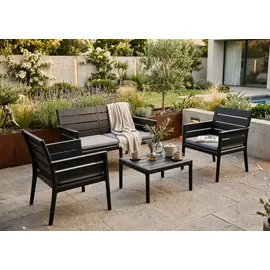 GRANDSOLEIL Panka Set 4-tlg. Anthrazit
