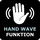 Talos LED ALVITO in matt schwarz 70x43 cm - Spiegel Hand Wave Sensor Funktion - feuchtraumgeeignet durch Aluminiumrahmen