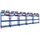 Proregal Reifenregal Metall 180x120x40 cm blau 5-tlg. mit 2 Fachböden