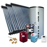 Solarpaket SUNEX HP30, Flachdachmontage 14,67m2 mit Hygienespeicher 750L, 1 WT