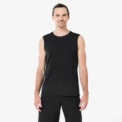 Tank Top Herren Yoga nahtlos - schwarz, braun|grau|schwarz, L