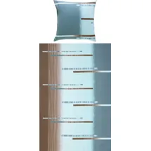 Erwin Müller Bettwäsche in blau-braun | 135x220 cm 80x80 cm)
