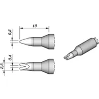 Jbc Lötspitze Serie C245 Sondertypen, C245118/0,4 mm, zum Kabel