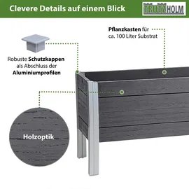 Trutzholm Hochbeet 98 x 40 x 59 cm Grau