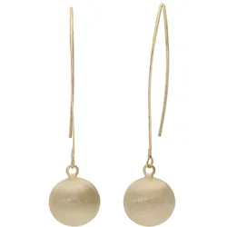 Paar Ohrhänger FIRETTI "Schmuck Geschenk Silber 925 Ohrschmuck Ohrhaken Kugel", gold (gelbgoldfarben), Ohrringe, Damen, Silber 925 (Sterlingsilber)