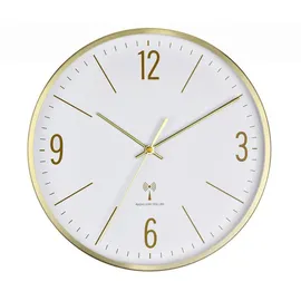 TFA Funk Wanduhr 30,0 cm 60.3534.53 gold
