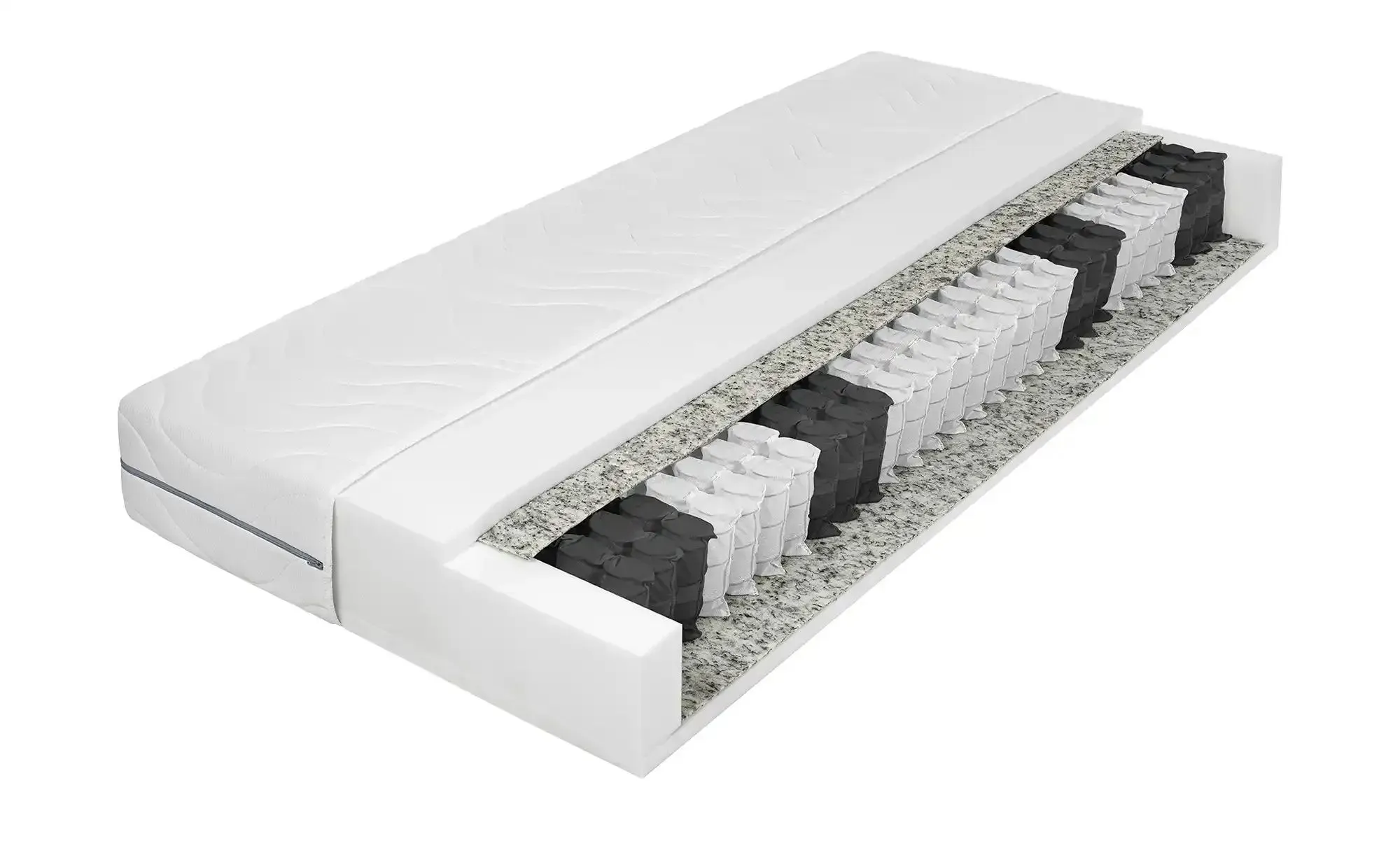 Tonnen-Taschenfederkern Matratze  T1840 ¦ weiß ¦ Maße (cm): B: 90 H: 23