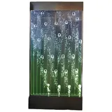 Xlmoebel Zimmerbrunnen Wandpaneel mit LED-Wasserblasen Wasserwand - Modernes Design, (Water Wall), Hergestellt in Europa weiß