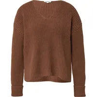 s.Oliver Grobstrickpullover mit V-Ausschnitt Braun 46