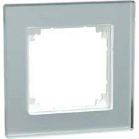 Merten Echtglasrahmen 1-fach kristallweiß MEG4010-2320
