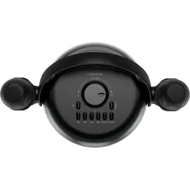 Ledwood Ledwood, Bluetooth Karaoke Lautsprecher 120W mit 2 kabellosen Mikrofonen, Schwarz